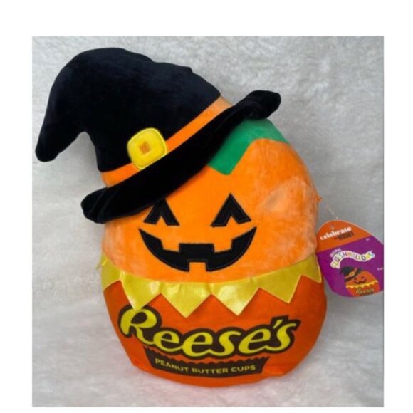 NEW Squishmallow Paige The Pumpkin Reese’s Chocolate - Picture 2 of 2